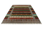 7x10 Multicolor Tribal Rug