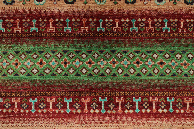 7x10 Multicolor Tribal Rug