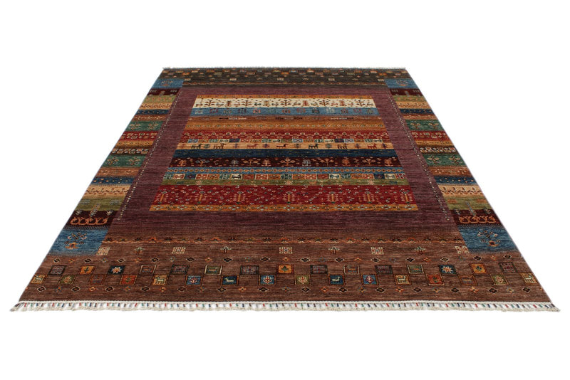 7x10 Multicolor Tribal Rug