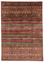 7x10 Multicolor Tribal Rug