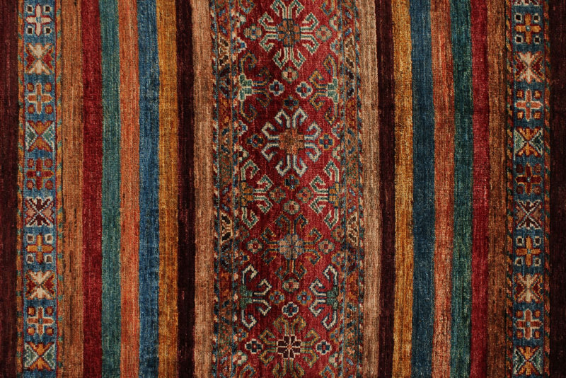 7x10 Multicolor Tribal Rug