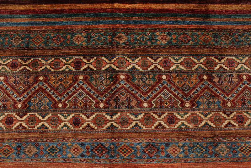 7x10 Multicolor Tribal Rug