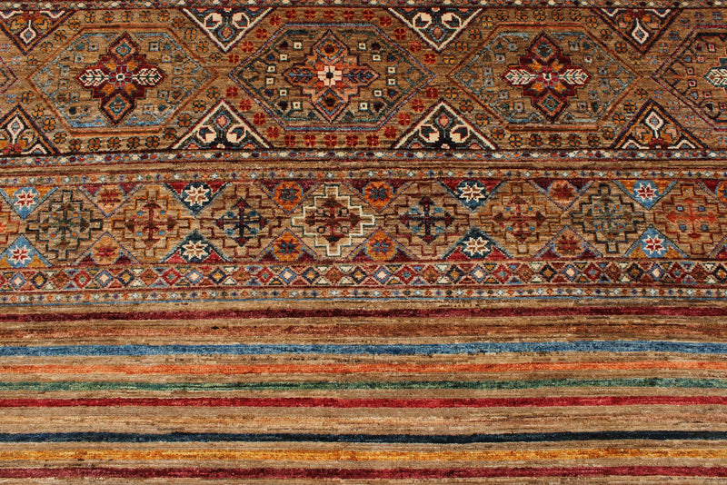 7x10 Multicolor Tribal Rug