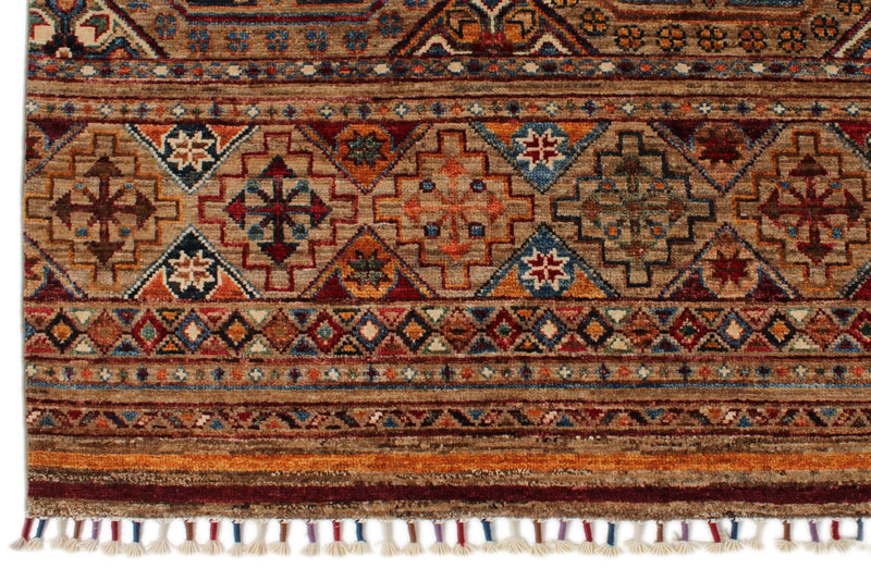 7x10 Multicolor Tribal Rug