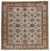 10x10 Gray and Ivory Kazak Tribal Rug