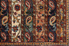 5x8 Multicolor and Red Turkish Tribal Rug