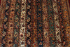 5x8 Multicolor and Red Turkish Tribal Rug