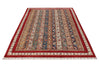 5x8 Multicolor and Red Turkish Tribal Rug