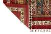 5x8 Multicolor and Red Turkish Tribal Rug