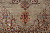 6x9 Light Camel and Multicolor Persian Rug