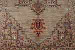 6x9 Light Camel and Multicolor Persian Rug