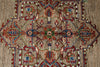 6x9 Light Camel and Multicolor Persian Rug