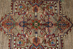 6x9 Light Camel and Multicolor Persian Rug