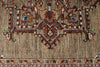 6x9 Light Camel and Multicolor Persian Rug