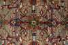 6x9 Light Camel and Multicolor Persian Rug