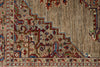 6x9 Light Camel and Multicolor Persian Rug