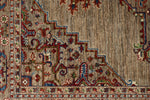 6x9 Light Camel and Multicolor Persian Rug