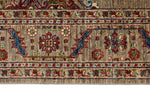 6x9 Light Camel and Multicolor Persian Rug