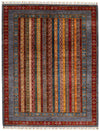 5x6 Multicolor and Gray Turkish Tribal Rug