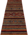 3x13 Red and Multicolor Tribal Runner