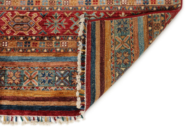 3x13 Red and Multicolor Tribal Runner