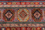 5x7 Red and Multicolor Tribal Rug