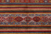 5x7 Red and Multicolor Tribal Rug