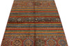 4x6 Red and Multicolor Tribal Rug