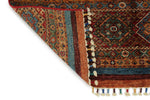 4x6 Red and Multicolor Tribal Rug