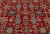 10x15 Red and Ivory Kazak Tribal Rug