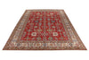 10x15 Red and Ivory Kazak Tribal Rug