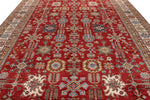 10x15 Red and Ivory Kazak Tribal Rug