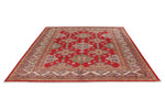 8x10 Red and Ivory Kazak Tribal Rug