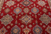 9x13 Red and Ivory Kazak Tribal Rug