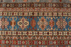 10x13 Gray and Light Blue Kazak Tribal Rug