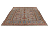 10x13 Gray and Light Blue Kazak Tribal Rug