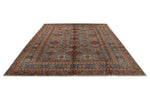 10x13 Gray and Light Blue Kazak Tribal Rug