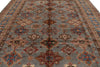 10x13 Gray and Light Blue Kazak Tribal Rug