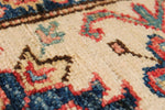 9x11 Red and Ivory Kazak Tribal Rug