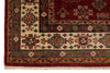 9x10 Burgundy and Ivory Kazak Tribal Rug