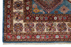 7x10 Light Blue and Ivory Kazak Tribal Rug