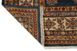 7x10 Navy and Ivory Kazak Tribal Rug