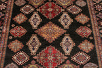 7x9 Brown and Multicolor Kazak Tribal Rug