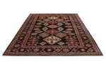 7x9 Brown and Multicolor Kazak Tribal Rug