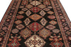 7x9 Brown and Multicolor Kazak Tribal Rug