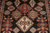 7x9 Brown and Multicolor Kazak Tribal Rug