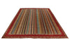 7x10 Red and Multicolor Turkish Tribal Rug