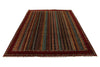 7x10 Red and Multicolor Turkish Tribal Rug