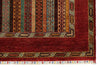 7x10 Red and Multicolor Turkish Tribal Rug