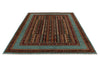 7x9 Multicolor and Light Blue Turkish Tribal Rug